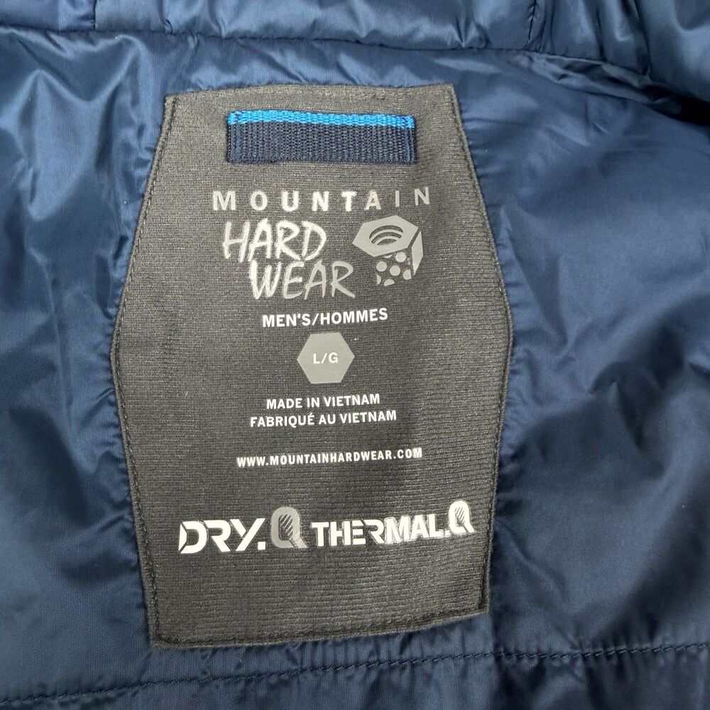 Mountain Hardwear Jacket Mens Large Blue Dragons Back Thermal Dry Q Recco‎ Ski - Picture 4 of 15